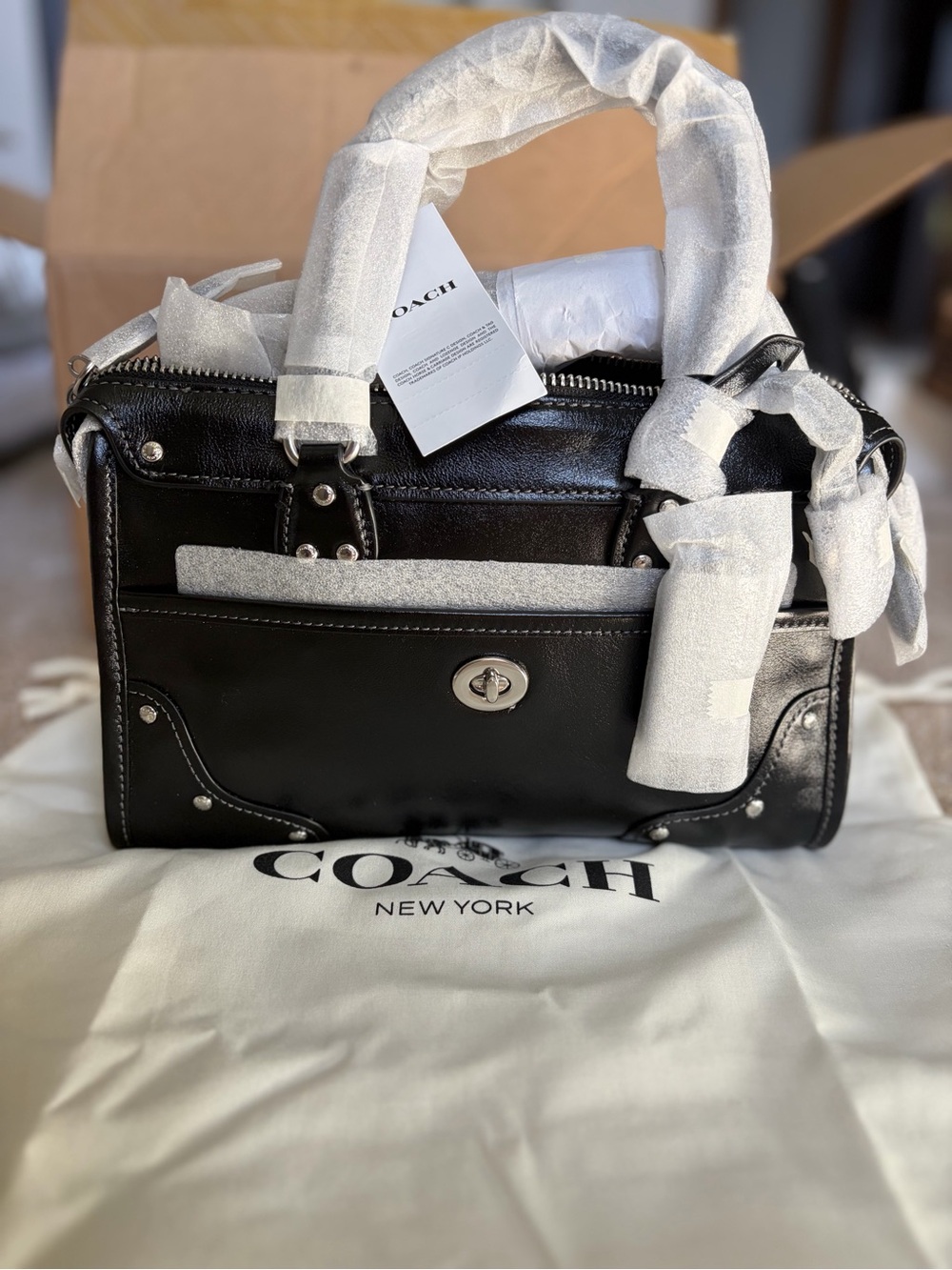 Coach Rhyder 24 Black NWT